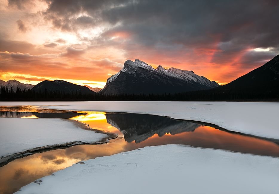 Vermillion Lakes, sunrise
