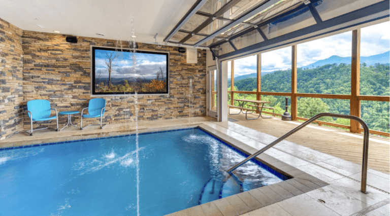 cabins in tennessee mountains with indoor pool