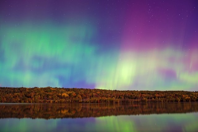 best time to see northern lights in Michigan