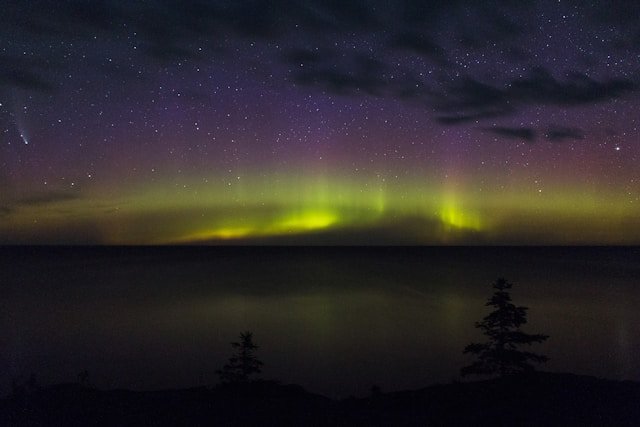 best time to see northern lights in Michigan